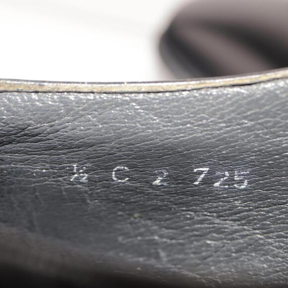 VTG Italy Mens Oxford Size 9.5 C Black Leather Cap Toe Dress Shoes Derby Wedding main image 12